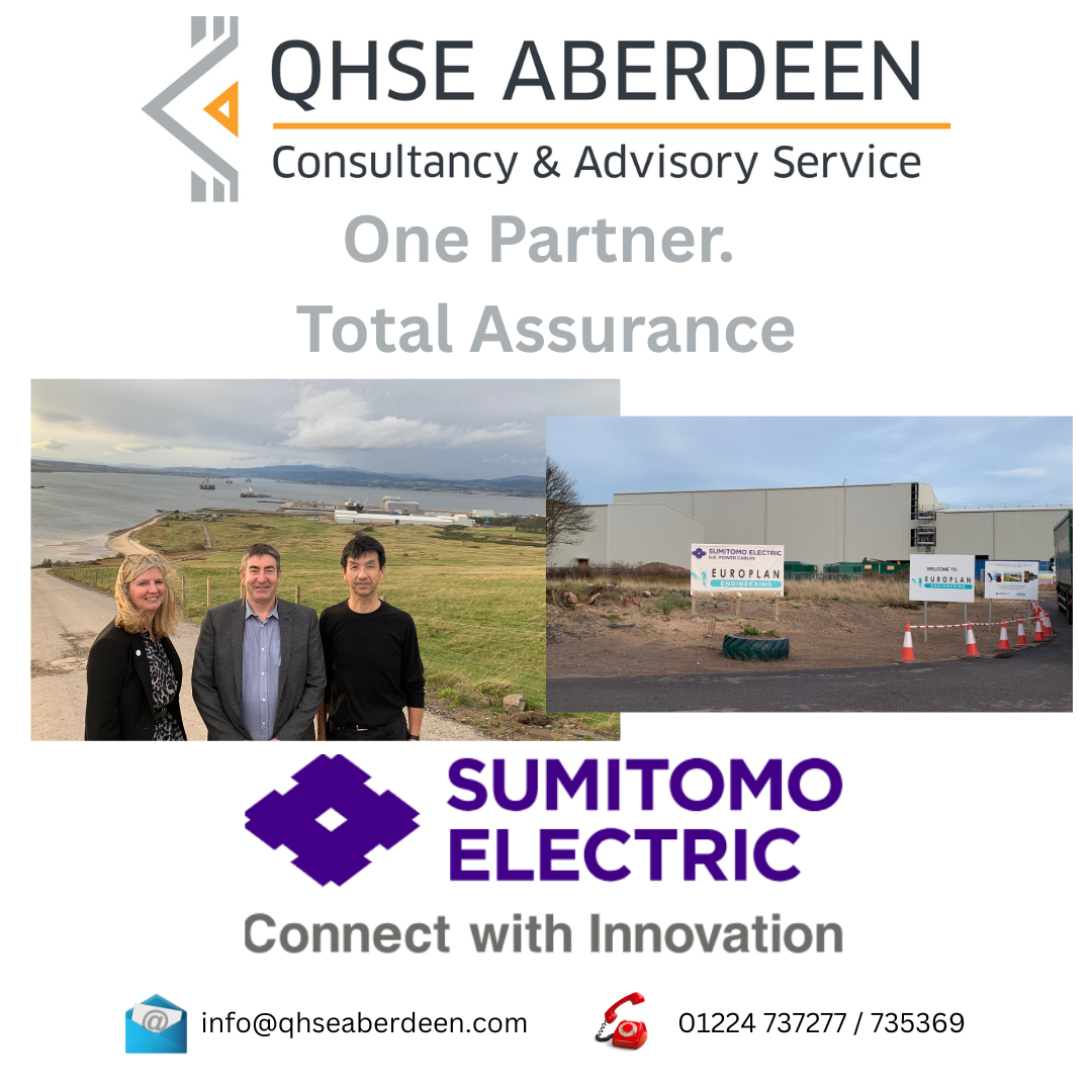 QHSE ABERDEEN Directors visiting Sumitomo Electric site at Port of Nigg